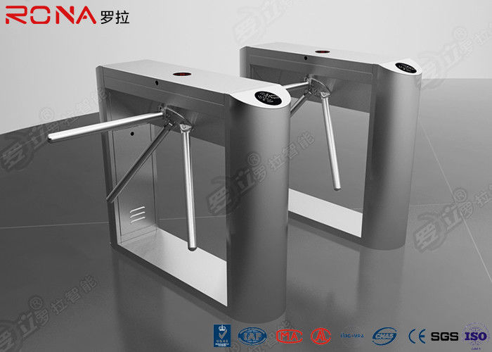 DC Brushless Rfid Scanner Tripod Barrier Gate Full Automatic 550mm Passage Width