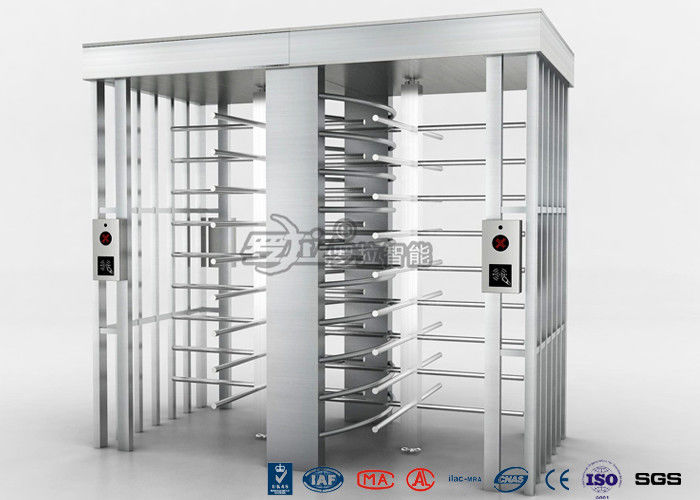 Stainless Steel Turnstile Gate Security Systems Built In Unique Fire Control Interface