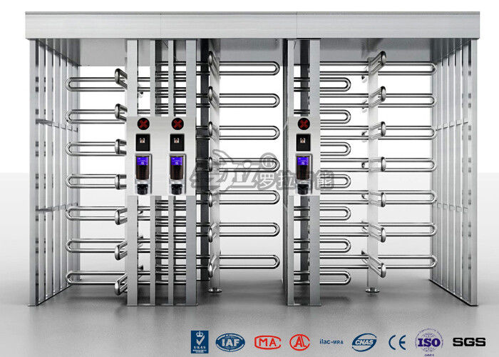 High Security Automatic Full Height Turnstile 50dB For Amusement Park / Schools
