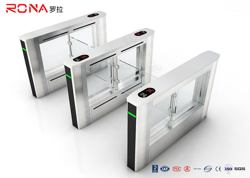 Office Building RFID Swing Gate Turnstile Glass Gate For Access Control System