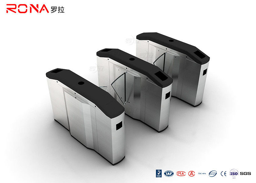 304 Stainless Steel Automatic Flap Barrier Speed Gate Turnstile With DC24 Servo Motor