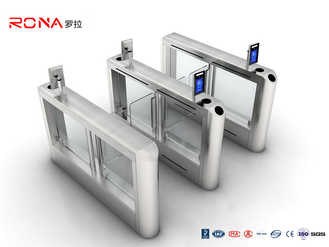 Face Recognition Swing Gate Turnstiles SS304 Automatic Access Control Gate