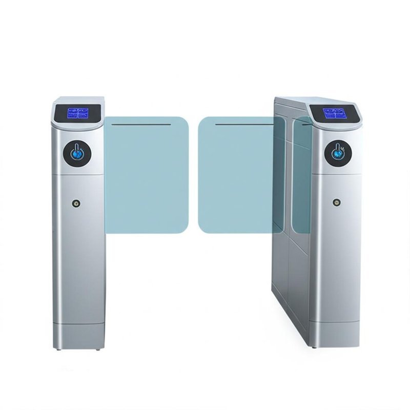 Security Pedestrian access control Swing Gate Turnstile With Face ...