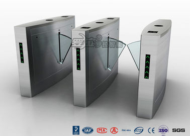 Retractable Flap Barrier Turnstile Durable Anti Pinch Function Time Attendance System