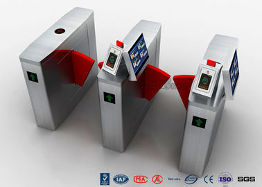 Automatic Facial Recognition Turnstile , Fast Lane Retractable Flap Barrier Gate