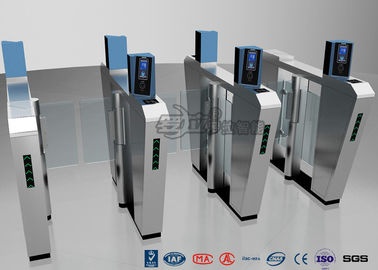 Waist Height Turnstile Security Systems , Face Recognition Speed Fastlane Turnstile