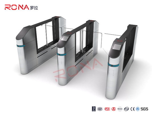 Width 600-900mm 240V Pedestrian Turnstile Gate Fast Speed 0.2s Dry Contact