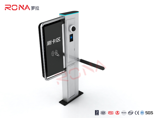 Waist Height Drop Arm Turnstile AC240V Stainless Steel For Supermarket Entrance