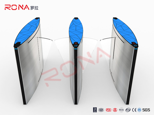 CE Approved Flap Barrier Gate Access Control System For Subway Station