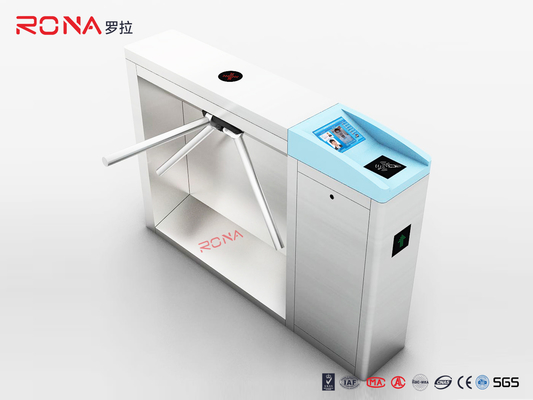 Barcode Reader Tripod Turnstile Security Gates For Gym Entrance Control