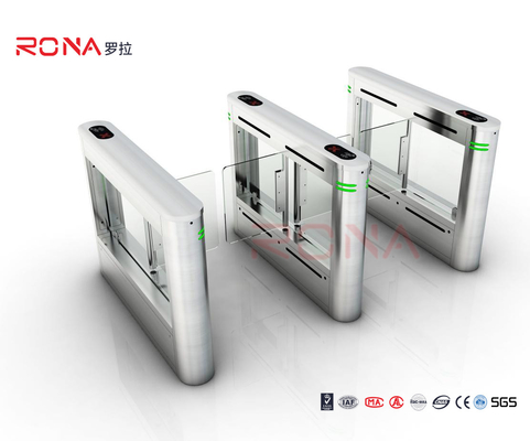 Anti - Collision Walk Through Swing Barrier Gate With Card Reader System For Bus Station