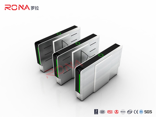 Fingerprint Reader Turnstile Barrier Gate Acrylic Flap Barrier Turnstile