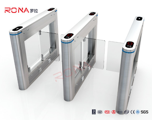 304 Stainless Steel Card Read Swing Arm Barriers Security Pedestrian Control System