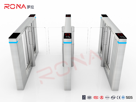 304 Stainless Steel Industrial Swinging Speedgate Turnstile for Public Areas L1600mm*W120mm*H1003mm