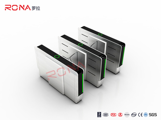 Waist Height Flap Barrier Gate Access Control Barcode Flap Barrier Turnstile For Museum