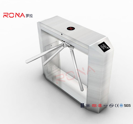 Secure Entrance Control Tripod Turnstile Mechanism 550mm Passage Width One Year Warranty