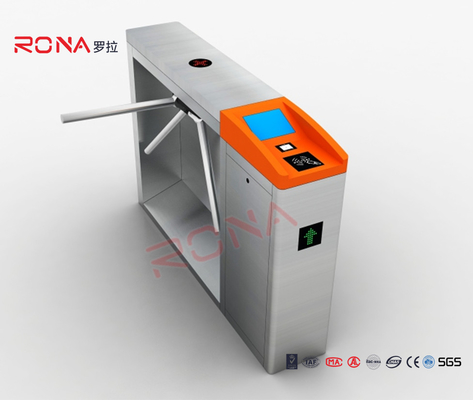 Fingerprint Reader Tripod Turnstile Gate Full 304 Stainless Steel Turnstile Pedestrian Security Gates