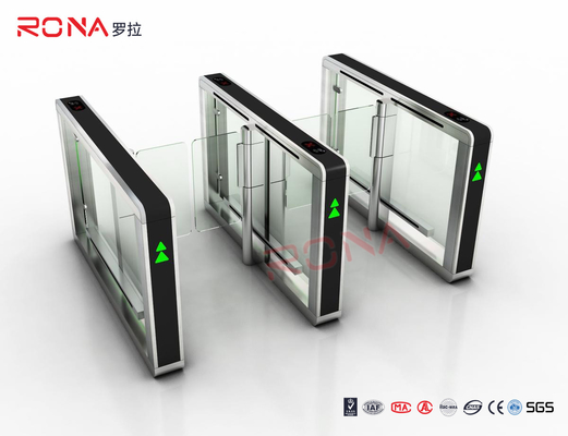 Metal Security Swing Gate Turnstile Anti - Clamp 550-1000mm Handicap With Card Reading
