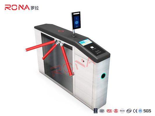 RFID Reader Entrance Tripod Turnstile Gate With Ticketing Syestem