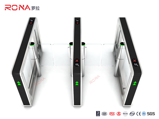 Airport Waist Height Turnstiles Remote Control Boom Speed Gate With 304# Stainless Steel