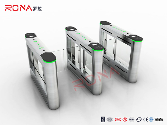 304 Stainless Steel Bi-Directional Turnstile Gates with Card Reader and DC Brushless Motor