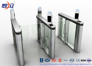 High Speed Gate Turnstile DC Servo Motor Visit Management System For Bank Building