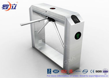 Bar Code Waist Height Turnstiles Stainless Steel 25~30 Persons / Min Passing Speed