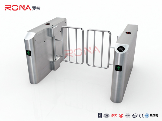3 Lanes Automatic Swing Barrier Gate with Card Collector For Biometric Access Control