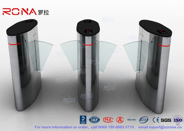 Flap Barrier Gate Automatic Barrier Wing Half Height Turnstiles Stainless Steel Swing Barrier Gate For Offices
