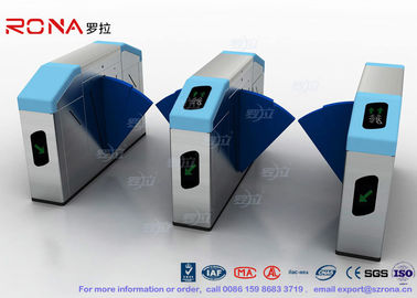 Optical Retractable Half Height Turnstiles Flap Barrier Turnstile 900mm Width