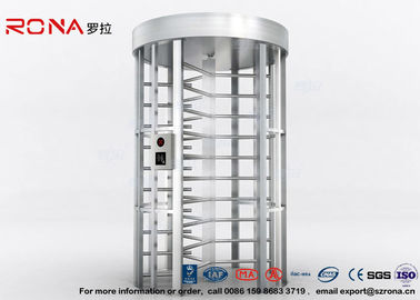 Full Height Turnstile RFID Card Reader Fingerprint Stainless Steel Turnstiles Secure Turn Style Gate