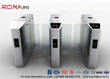 CE Approved Sliding Barrier Gate Turnstile Tempered Glass 30 Persons / Min