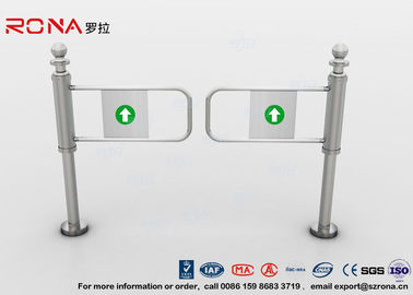 304 Stainless Steel Swing Barrier Gate Intelligent Manual Entry Turnstiles For Supermarket