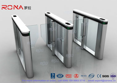 Automated Pedestrian Barrier Gate , Turnstile Security Systems 304 Stainless Steel