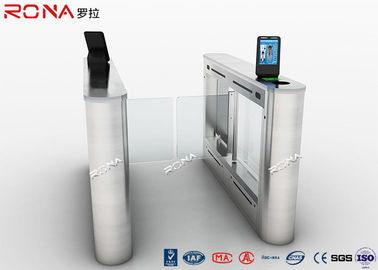 Anti Collision Entrance Turnstile Access Control System DC 24V Brush Motor Face Reader