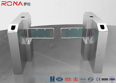 Glass Swing Gate Turnstile Access Control System 30 Persons / Min Transit Speed