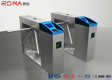 Pedestrian Access Control Tripod Access System 550mm Passage Width Silver Color