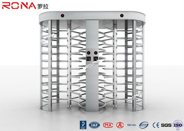 Double Ways Full Height Turnstile Two Doors Outdoor Access Control RS485 Input Signal