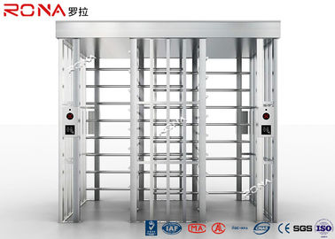 High Speed Full Height Turnstile Mechanism Access Control Dual Passage AC 220V