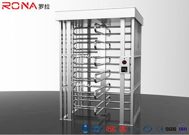 Automatic Safety Biometric Stainless Steel Turnstiles Full Height Bi - Directional Arm