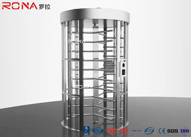 Double Lane Pedestrian Turnstile Gate DC 24 V Brush Motor With Automatic Coin Operated