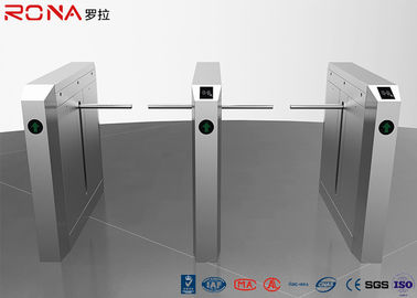 Modern Design ADA Drop Arm Turnstile Brushless DC Motor With QR Scanner