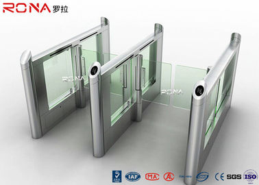 Stainless Steel Fingerprints Turnstile Entrance Gates Simple Appearance High Speed