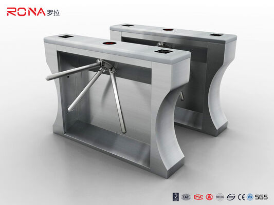 RFID Tripod Turnstile Gate QR Code Turnstile Fingerprint Door Access For Fitness Gyms