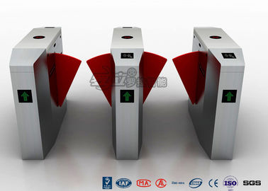 Automatic Flap Security Barrier Gate , Waist Height Turnstile With Ticketing System