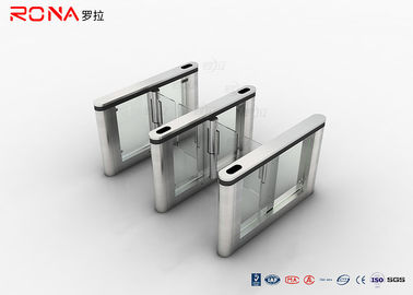 SUS 304 Access Control System High Speed Swing Turnstile Gate At Office Building