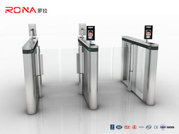 30 Persons / Min Access Control Turnstiles 0.5S Acrylic For Mall Entrance