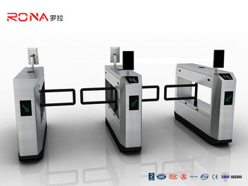 AC220V RFID 900mm Arm Pedestrian Swing Gate 0.4S IP54 Stainless Steel Turnstiles